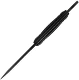 Toor Serpent T Fixed Blade Carbon - CPM 3V Carbon Steel Tanto Blade With Black Oxide Finish And Carbon Fiber Handle by Toor