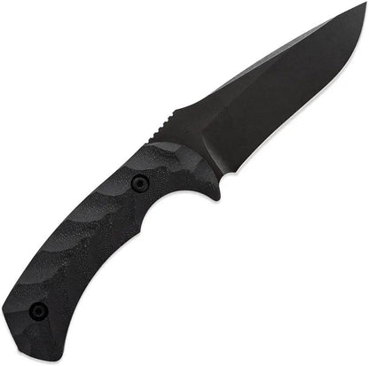 Toor Mullet Fixed Blade Carbon - CPM-154 Full Tang Knife With Glass Breaker G10 And Carbon Fiber Handle by Toor