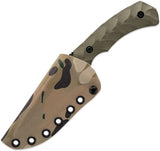 Toor Mullet Fixed Blade Covert Green - 8.5 Inch Overall, 4 Inch CPM-154 Gun-Kote Blade, Green G10 Handle by Toor