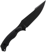 Toor Raven Fixed Blade Knife - CPM 3V Carbon Steel Blade With Black Stonewash Finish by Toor