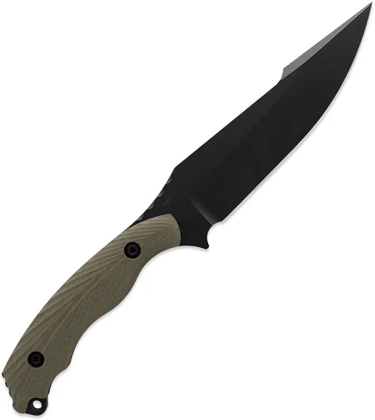 Toor Raven Fixed Blade Covert Raven Green - CPM 3V Carbon Steel Blade, G10 Handle, Kydex Sheath by Toor