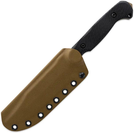 Toor Valor Mojave Fixed Blade Knife - CPM-3V Steel, Dark Earth Finish, Full Tang, Lanyard Hole by Toor