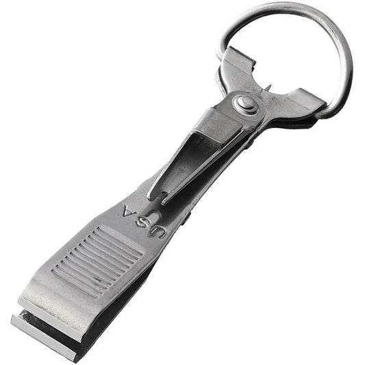 Boomerang Tool Tie-Fast 4-in-1 Knot Tyer Line Clipper Hook Sharpener Eye Cleaner Stainless Keyring For Anglers by Boomerang Tool
