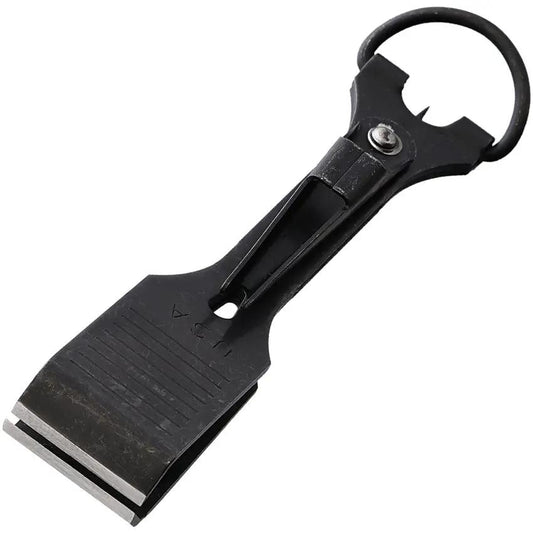 Boomerang Tool Tie Fast Combo Tool Anglers 3.5 Stainless Matte Black Keyring Nail Knot Tyer Line Clipper Eye Cleaner by Boomerang Tool