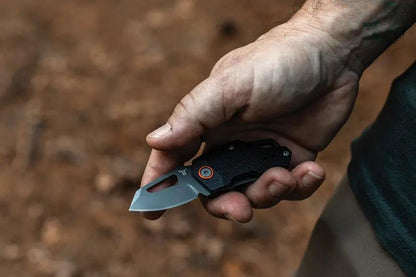 True Berm Keychain Linerlock TRU-FMK-1009 - Compact 2.5 Inch Closed Knife With TiNi Coated 1.5 Inch 7Cr17MoV Blade by TRUE