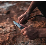 True Dual Cutter Linerlock - Spring Loaded Micro Serrated Scissors With Aluminum Handle And Pocket Clip by TRUE