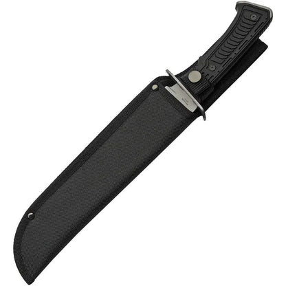 Trump Bowie TRV-1515SL - 15 Inch Overall Satin Finish Stainless Bowie Knife With Black ABS Handle And Sheath by Miscellaneous