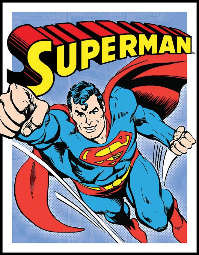 Tin Signs Retro Superman 1402 by Tin Signs