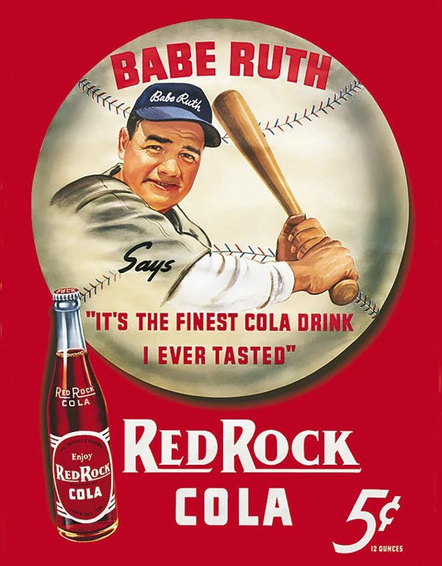 Tin Signs Babe Ruth Red Rock Cola 149 by Tin Signs