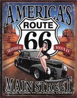 Tin Signs Route 66 Sign 1957 by Tin Signs