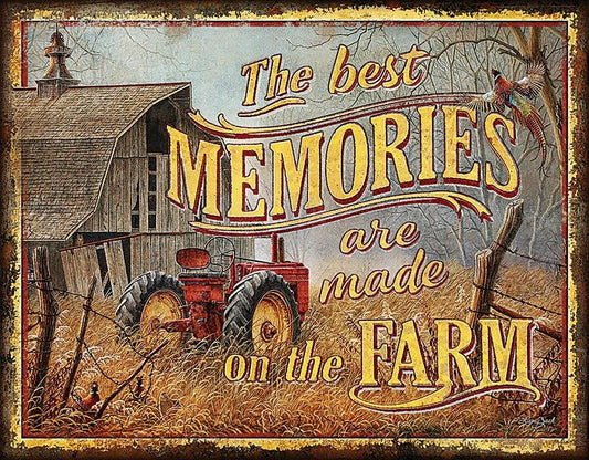 Tin Signs Farm Memories 2094 by Tin Signs