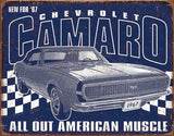 Tin Signs Camero 1967 Muscle 2135 by Tin Signs