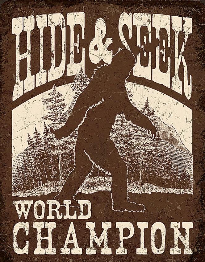 Tin Signs Bigfoot Hide & Seek 2290 by Tin Signs