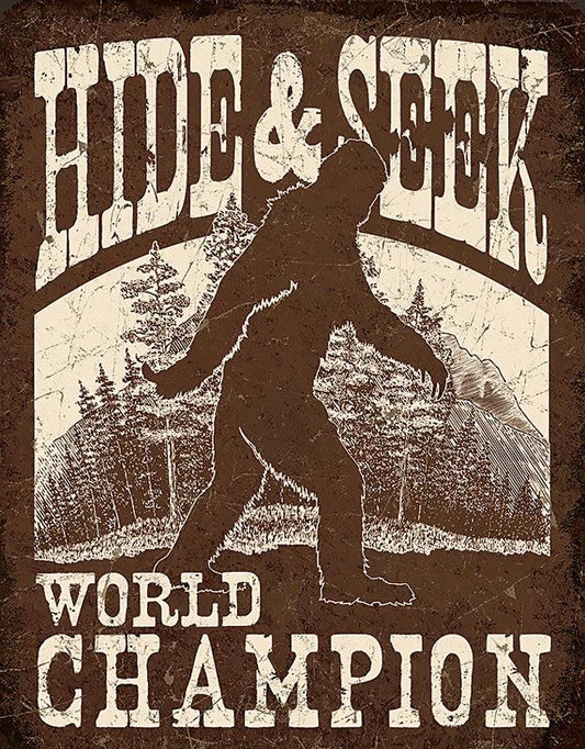 Tin Signs Bigfoot Hide & Seek 2290 by Tin Signs