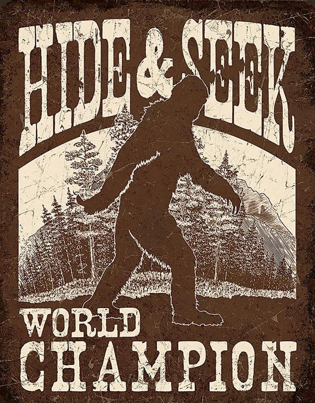 Tin Signs Bigfoot Hide & Seek 2290 by Tin Signs