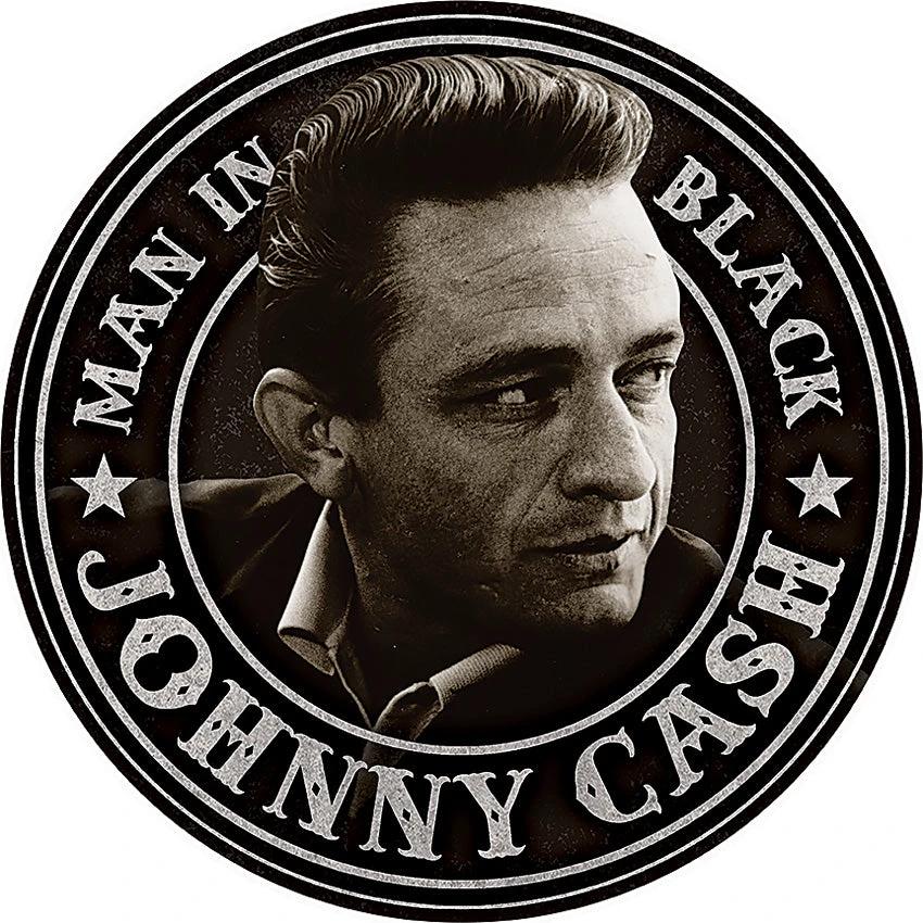 Tin Signs Johnny Cash Man In Black 2343 by Tin Signs