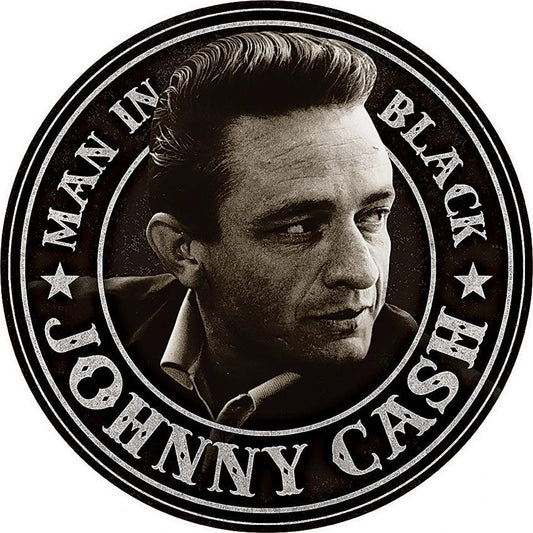 Tin Signs Johnny Cash Man In Black 2343 by Tin Signs