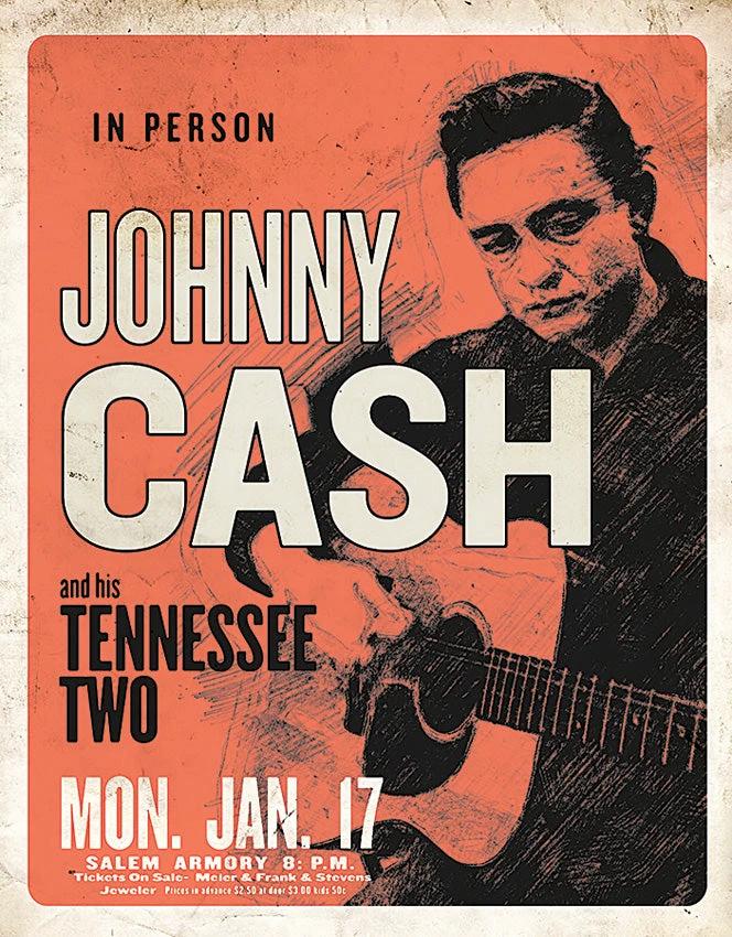 Tin Signs Johnny Cash TN Two 2344 by Tin Signs