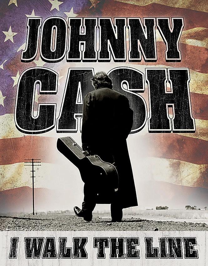Tin Signs Johnny Cash Walk The Line 2345 by Tin Signs