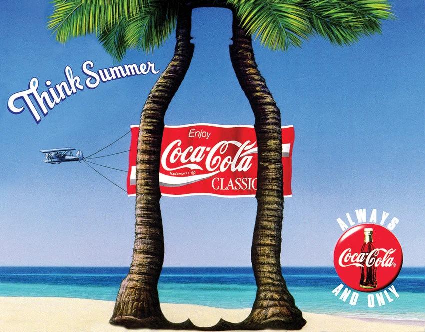 Tin Signs Coke Think Summer 2427 by Tin Signs
