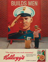 Tin Signs Kelloggs Builds Men 2435 by Tin Signs