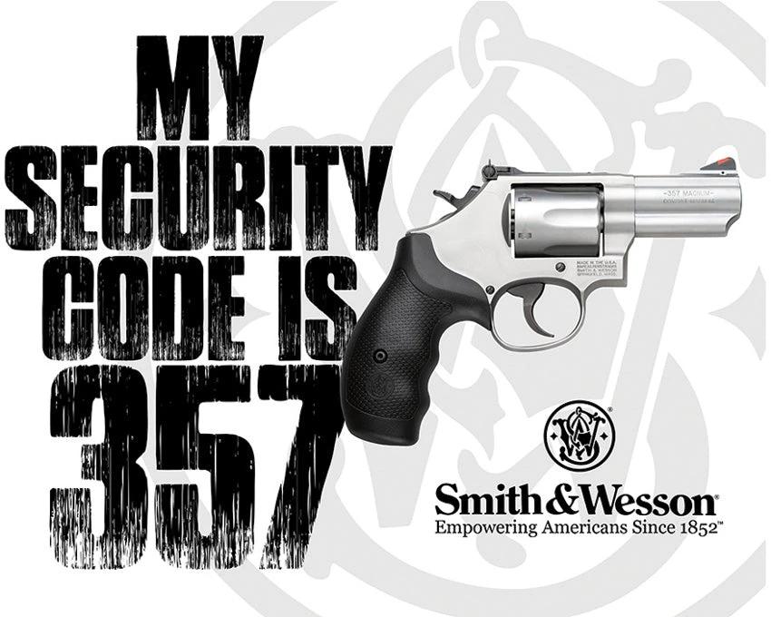 Tin Signs S&W Security Code 357 2480 by Tin Signs