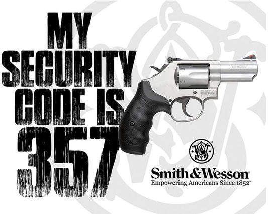 Tin Signs S&W Security Code 357 2480 by Tin Signs