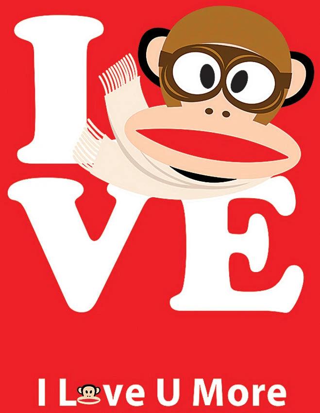 Tin Signs Paul Frank Love Monkey 2483 by Tin Signs