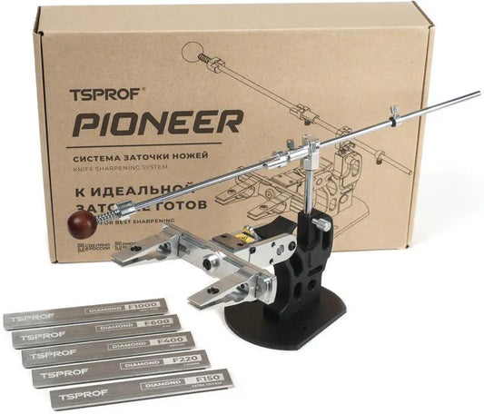 TSPROF Pioneer Sharpening Kit TS P1240110 - Adjustable 12 To 26 Degree Per Side Angles For Consistent Blade Edge by TSPROF