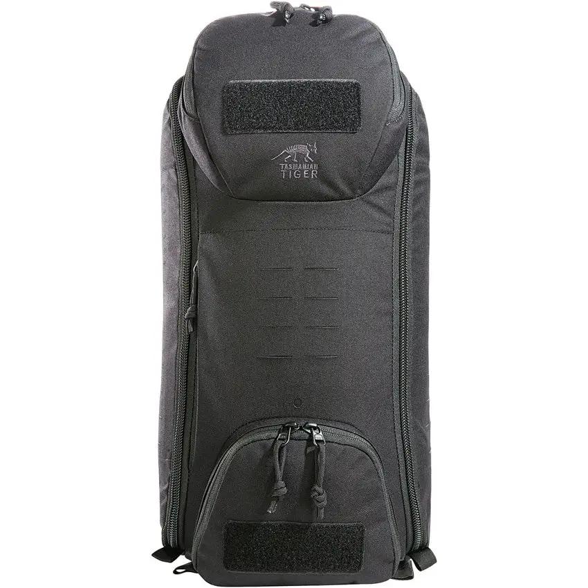 Tasmanian Tiger Modular Sling Pack 20 Black Rugged Ambidextrous Ready With Modular Attachments For Professionals by Tasmanian Tiger