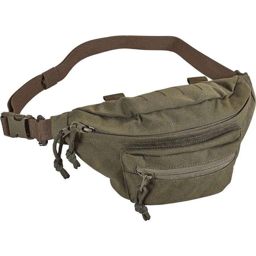 Tasmanian Tiger Modular Hip Bag Olive TT-7185 Three Zip Compartments MOLLE Compatible For Tactical Outdoor Enthusiasts by Tasmanian Tiger