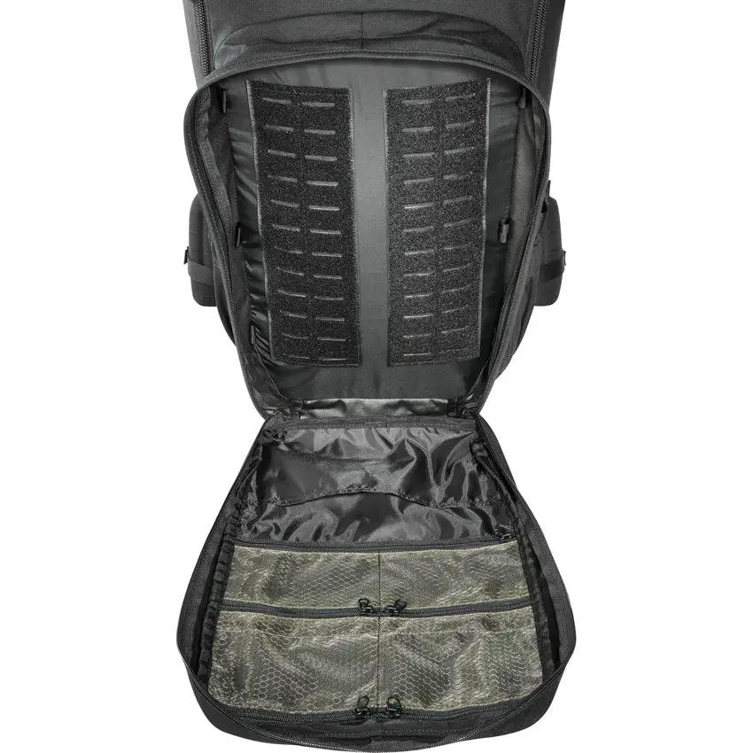 Tasmanian Tiger Modular Trooper Pack 55L Black Tactical Backpack For Operators With V2 Plus Carry System Rain Cover by Tasmanian Tiger