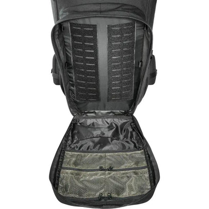 Tasmanian Tiger Modular Trooper Pack 55L Black Tactical Backpack For Operators With V2 Plus Carry System Rain Cover by Tasmanian Tiger