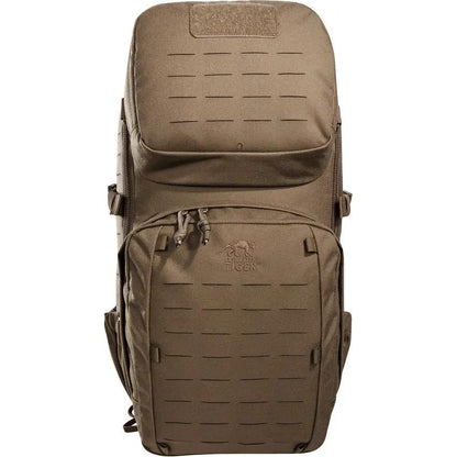 Tasmanian Tiger Modular Combat Pack Coyote 22L For Tactical Pros With Aluminum Supports Hydration Ready by Tasmanian Tiger