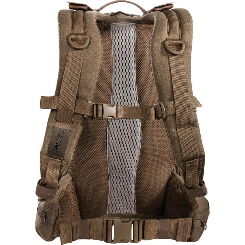 Tasmanian Tiger Modular Combat Pack Coyote 22L For Tactical Pros With Aluminum Supports Hydration Ready by Tasmanian Tiger