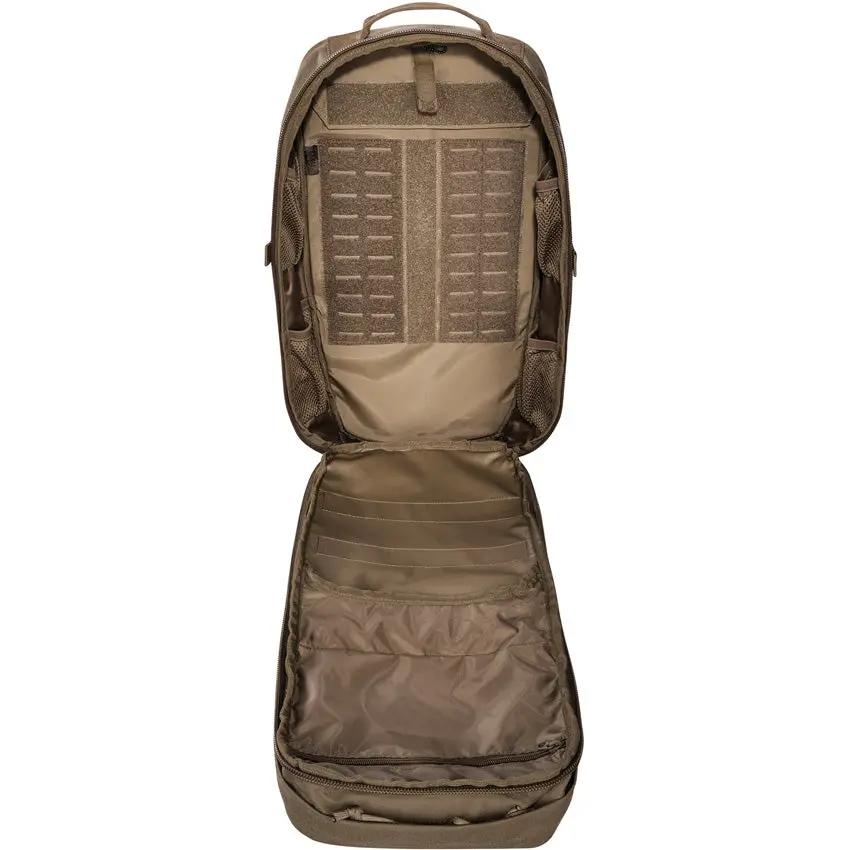 Tasmanian Tiger Modular Combat Pack Coyote 22L For Tactical Pros With Aluminum Supports Hydration Ready by Tasmanian Tiger