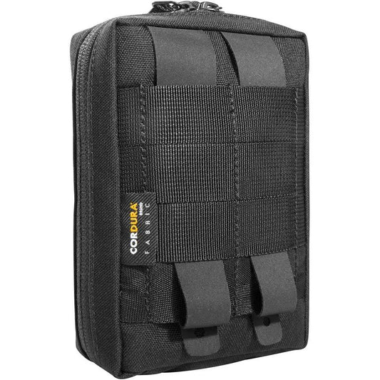 Tasmanian Tiger TAC Pouch 1.1 Black Rugged Tactical Pouch With Wide Zip Opening 700D Cordura Mesh Pockets by Tasmanian Tiger
