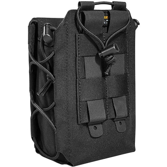 Tasmanian Tiger Rugged Cordura Multipurpose Side Pouch TT-7328-040 Black For Outdoor Gear Enthusiasts by Tasmanian Tiger