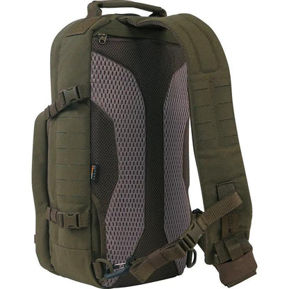Tasmanian Tiger Tac Sling Pack 12 Olive Tactical Sling Bag Hydration Compatible Handgun Compartment For Tactical Pros by Tasmanian Tiger