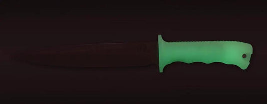 Tassie Tiger Knives P8 Pig Sticker Glow - Glow Handle Full Tang Knife With 8 Inch Satin Blade And Lanyard Hole by Tassie Tiger Knives