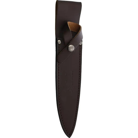 Tassie Tiger Knives P8 Pig Sticker - Durable Satin D2 Blade With Black Tan G10 Handle And Full Extended Tang Belt Sheath by Tassie Tiger Knives