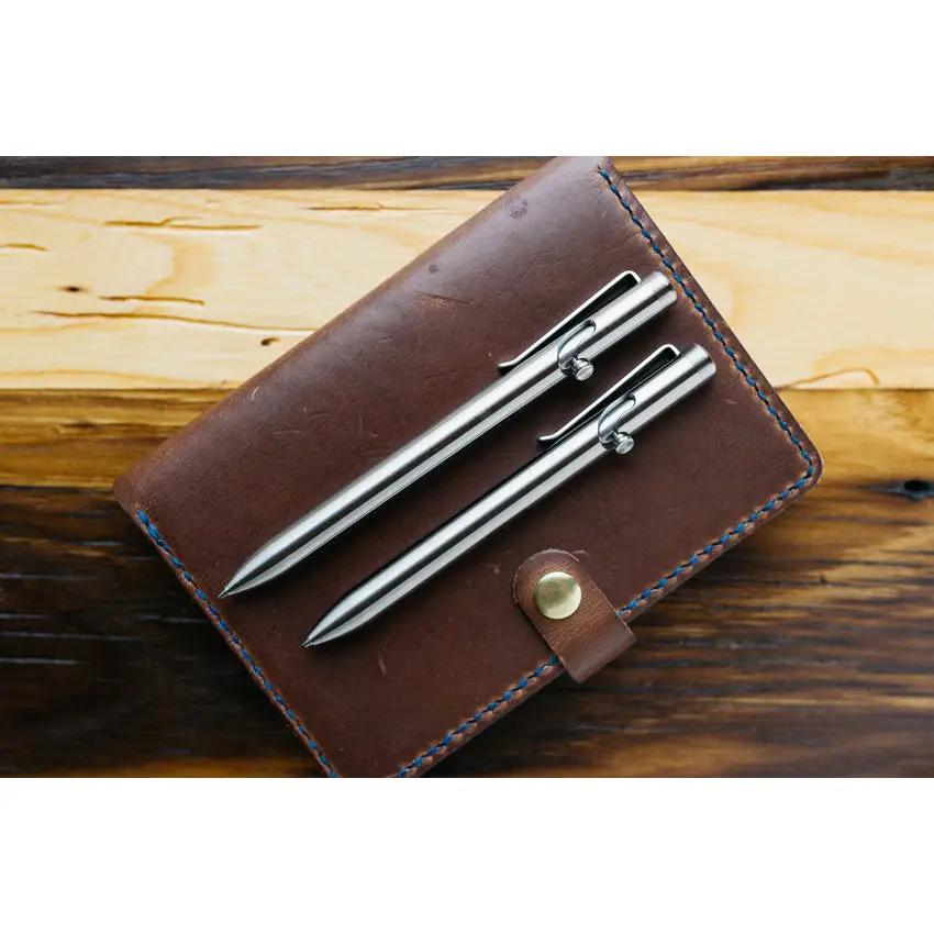 Tactile Turn Bolt Action Pen Short Titanium Construction With Schmidt EasyFlow 9000 Refill by Tactile Turn