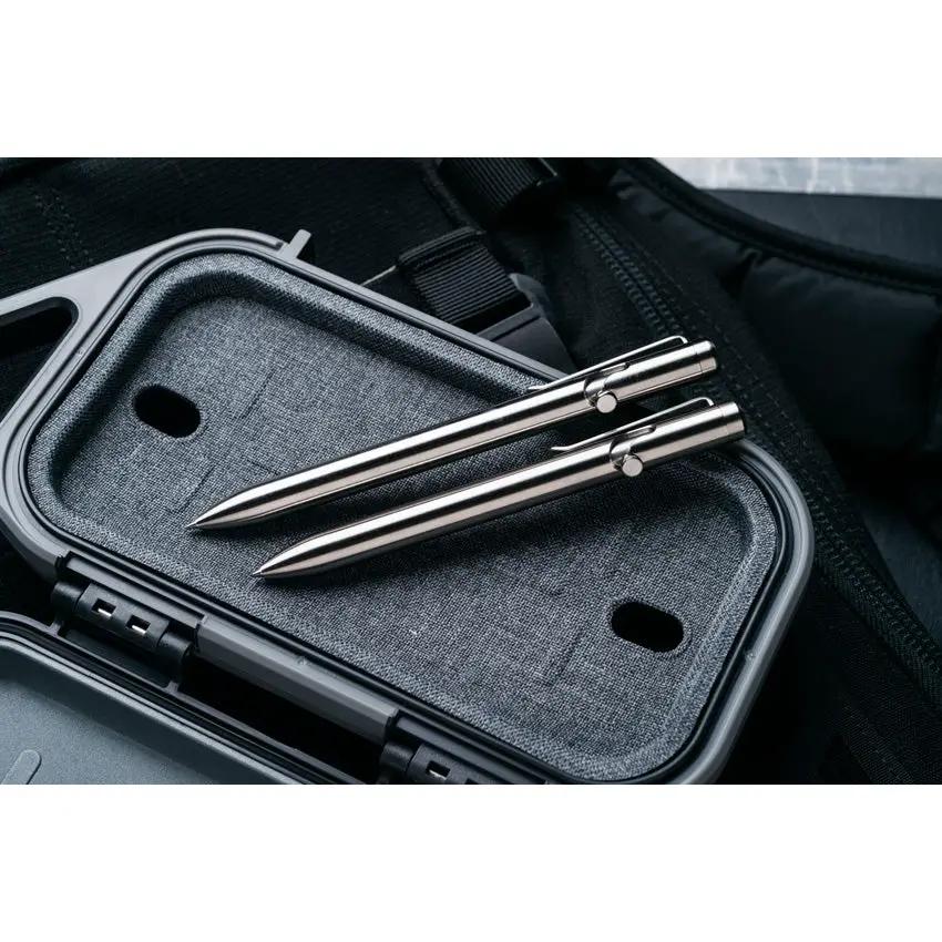 Tactile Turn Bolt Action Pen Short Titanium Construction With Schmidt EasyFlow 9000 Refill by Tactile Turn