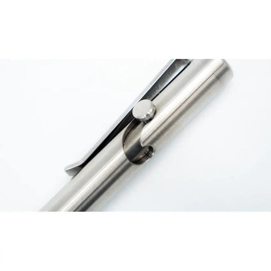 Tactile Turn Bolt Action Pen Mini - Titanium Construction With Pocket Clip And Pilot G2 Mini Refill by Tactile Turn