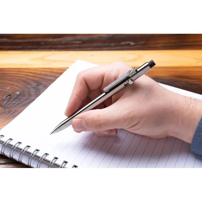 Tactile Turn Bolt Action Pencil - Titanium Construction With 0.5mm Or 0.7mm Lead And Extra Lead by Tactile Turn