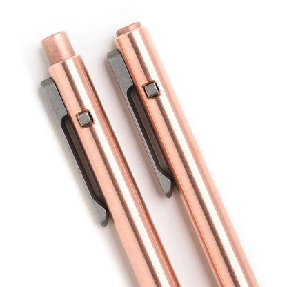 Tactile Turn Side Click Pen Standard Copper - Unique Side Click Mechanism And Pilot G2 0.7mm Refill by Tactile Turn