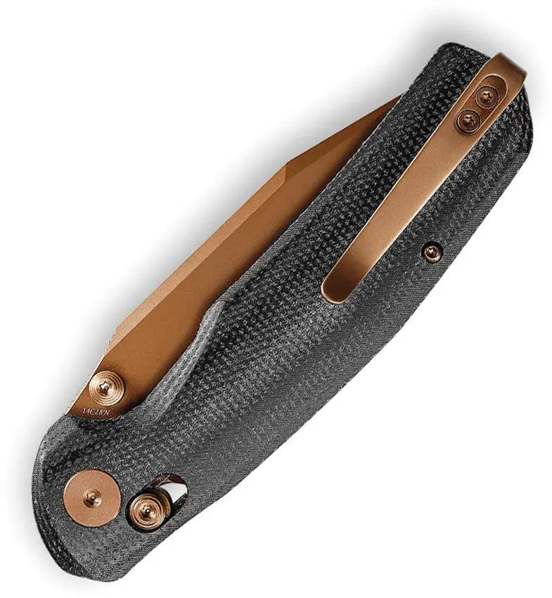 Trivisa Hornet Crossbar Lock Black JM01-BM-14 - EDC Folding Pocket Knife With 3.34in 14C28N Blade by TRIVISA