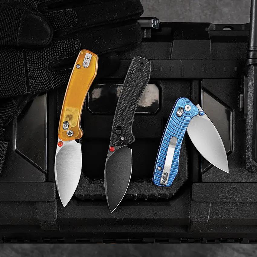 Trivisa Koala Crossbar Lock Knife - 2.5in Bohler N690 Blade Black Canvas Micarta Handle 3.25in Closed by TRIVISA