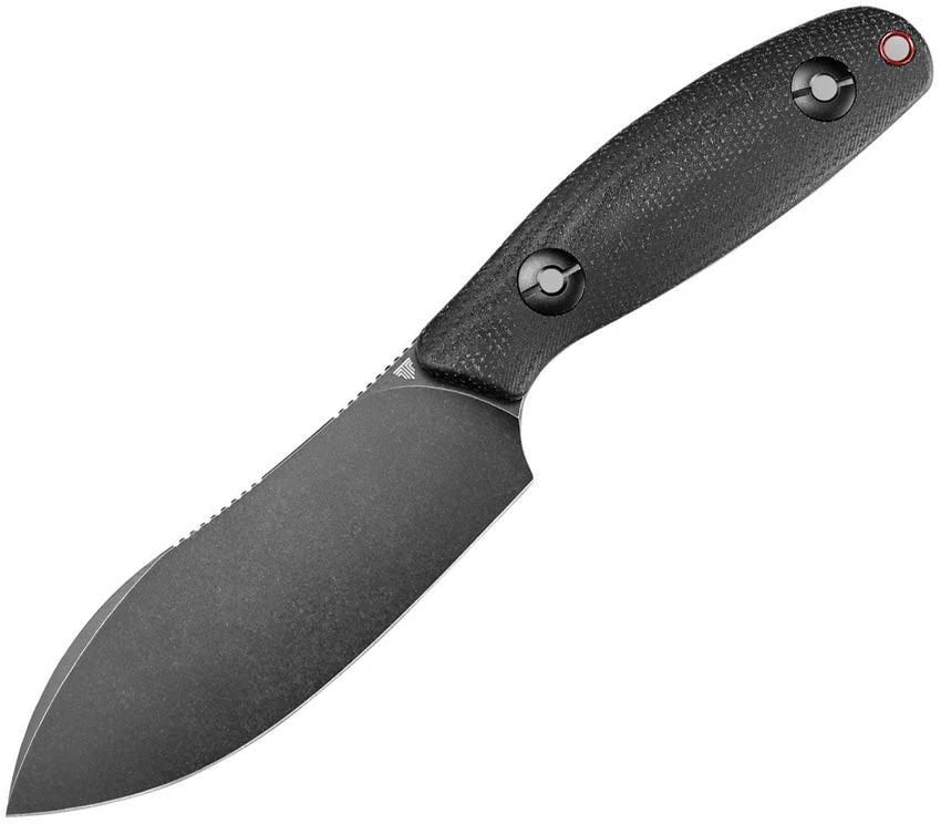 TRIVISA Aubergine Fixed Blade BlkMic JM05-BM-14 by TRIVISA