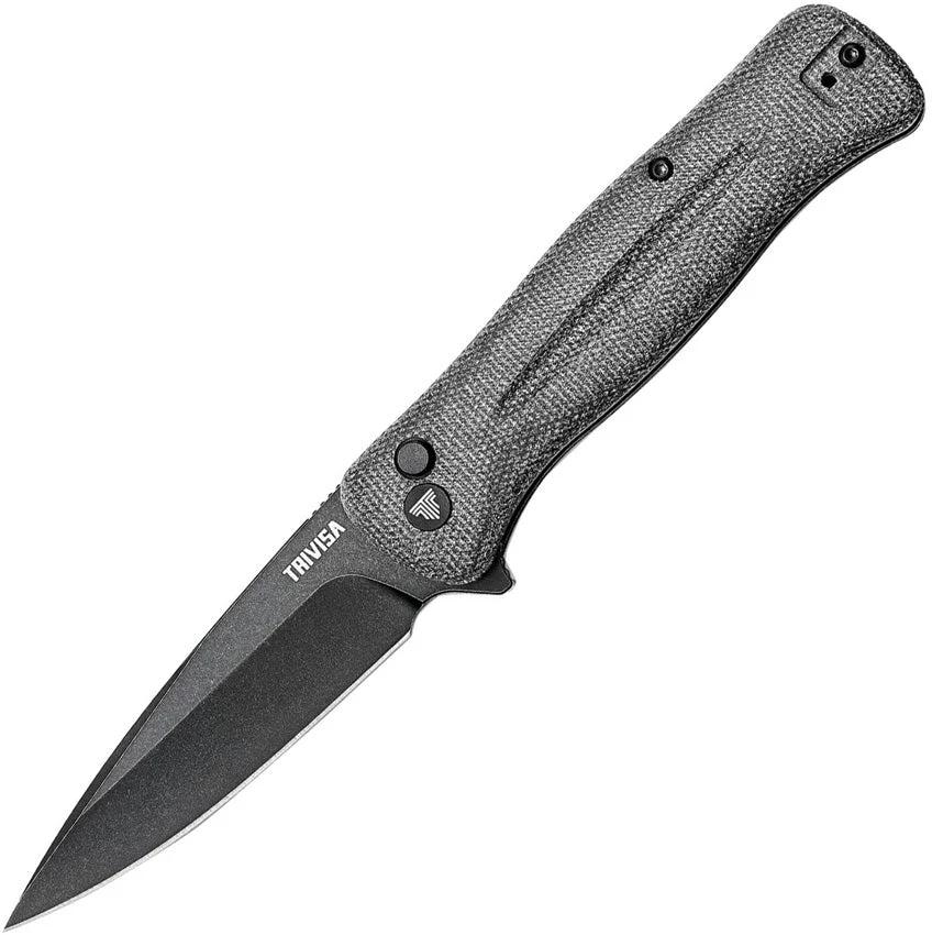 TRIVISA Dor-04 Button Lock Black TY09-BM-14C by TRIVISA